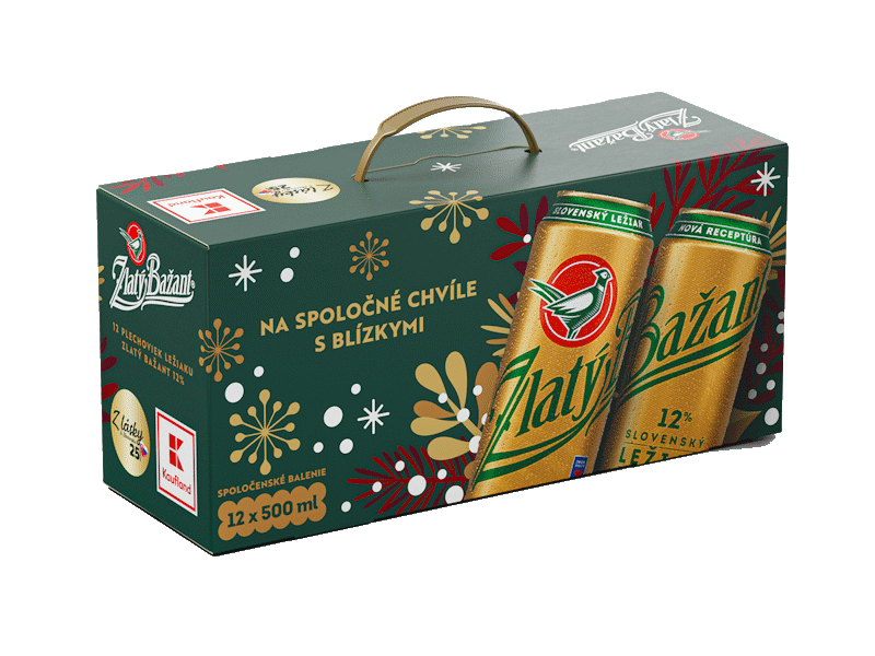 Zlatý Bažant 73_vianočný multipack plechovky_Kaufland